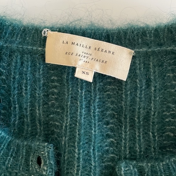 Sezane Alyssa cardigan green XS - Picture 5 of 10